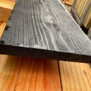 Houthandel Bos - Douglas 22x200mm FB bekant zichtzijde 2x gespoten zwart