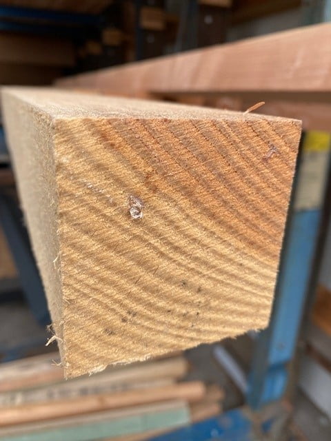 Houthandel Bos - Douglas 75x75mm blank Houthandel Bos - Douglas 75x75mm blank