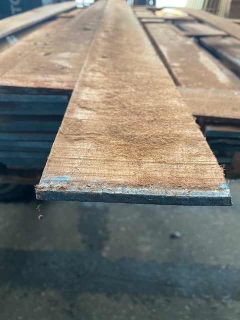 Houthandel Bos - Hardhout ruw 6mm x100mm strip Houthandel Bos - Hardhout ruw 6mm x100mm strip