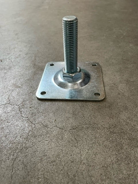 Houthandel Bos - Hoogteverstelling voor Deluxe betonpoer blank verzinkt Houthandel Bos - Hoogteverstelling voor Deluxe betonpoer blank verzinkt