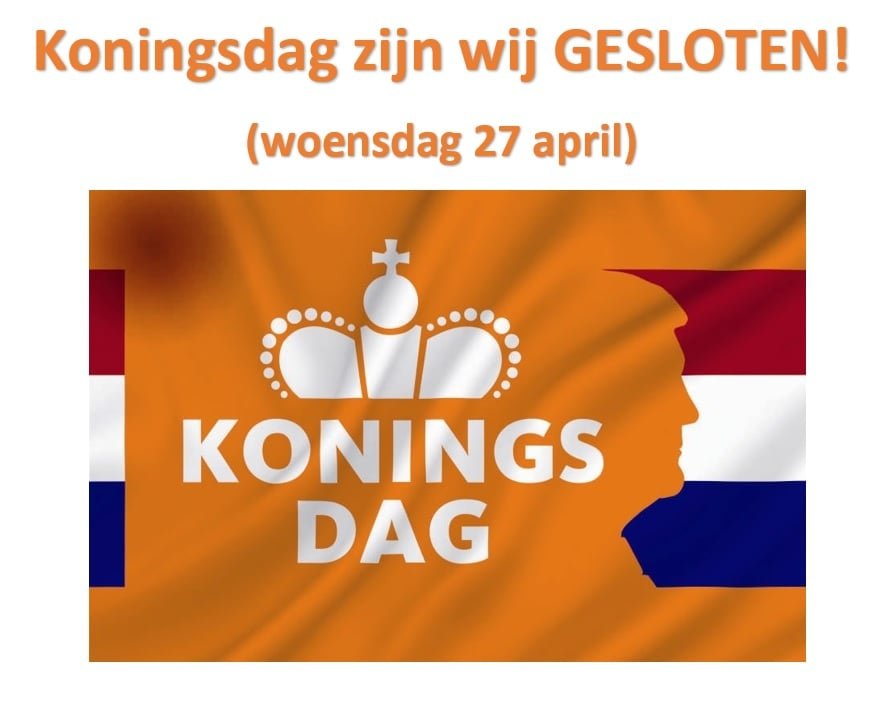 Koingsdag gesloten